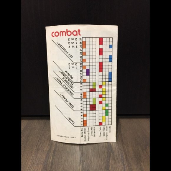 Atari 2600 Combat Game with Manual and Case - Picture 6 of 10